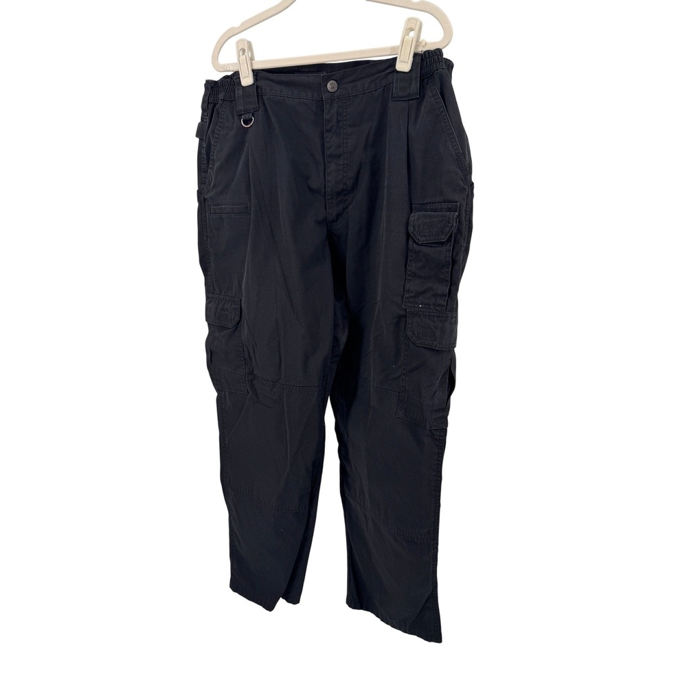 5.11 Tactical Cargo Pants Ripstop TDU Size 36x29 Mens Black Utility Work Casual